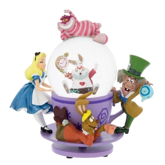 Disney Parks Alice in Wonderland Tea Cup Snow Globe - Picture 1 of 2